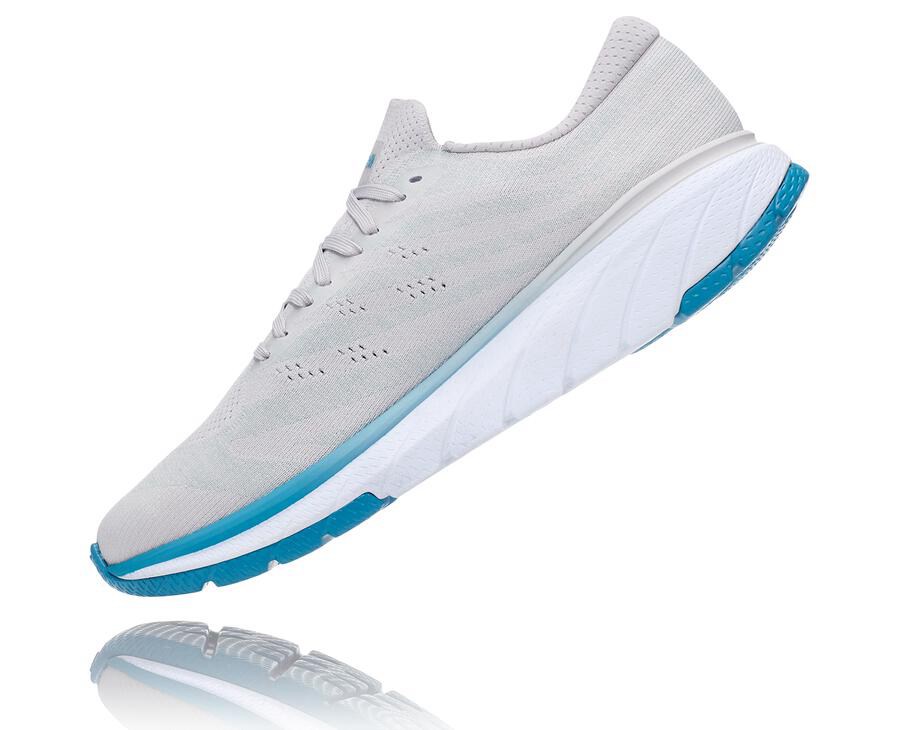 Zapatillas Running Hoka One One Hombre - Cavu 3 - Blancas/Azules - YHT132450